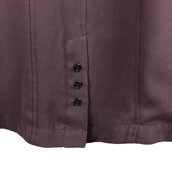 BCBGeneration Women's Size Small Lavender Shadow Collared Roll Tab Shirt Dress - Picture 3 of 10